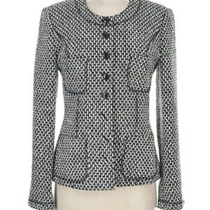 Kapalua blazer polka dot black and silver print size 6